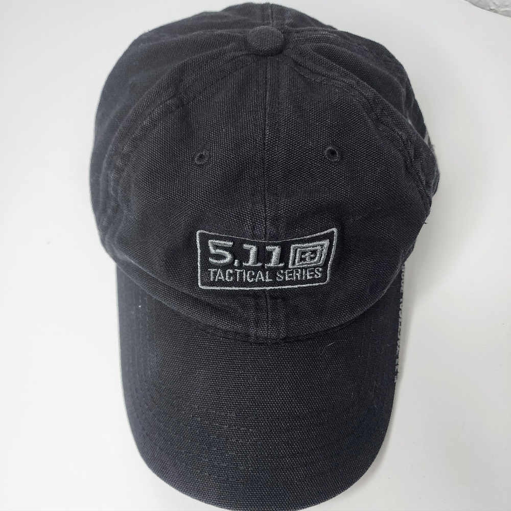 5.11 Tactical Series Black Hat, LA Police Gear, 100% Cotton, Adjustable Cap